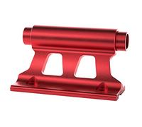 Cpolebev Supporto per Forcella per Bicicletta Supporto per Forcella Un Sgancio Rapido Supporto per Bicicletta con Clip Fissa Portapacchi con Perno Passante Rosso