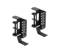 Cpolebev Supporto per Laptop Verticale Lato Scrivania, Supporto per Desktop per Laptop Trapano, Supporto per Laptop Sospeso per Lato Scrivania, Morsetto Scrivania Nero