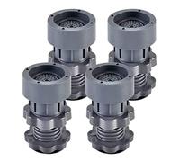 Cpolebev Supporto per Lavatrice Regolabile in Altezza Supporto per Lavatrice Grigio Regolabile Supporto Antivibrante per Lavatrice, Piedini in Gomma per Lavatrice 4PCS