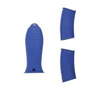 Cpolebev Supporto per Manico Caldo in Silicone per Ghisa, 3 Pezzi Manico per Pentola Set di Coperture in Gomma Antiscivolo per Padella