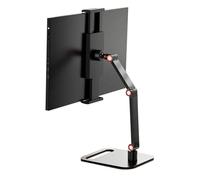 Cpolebev Supporto per Monitor Portatile, Supporto Universale da Scrivania in Metallo, 16 Pollici Universale, Staffa Piatta da Scrivania per Trasmissione in Diretta