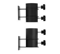 Cpolebev Supporto per Ombrellone da Patio Resistente, Supporto per Ombrellone da Patio, Staffa di Montaggio con Morsetto per Ombrellone per Ringhiera del Ponte, Montaggio Sul Ponte Facile da Usare 2 P