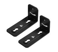 Cpolebev Supporto per Soundbar da 2 Pezzi Supporto per Montaggio Un Parete per Soundbar nel Metallo Antiscivolo Universale per La Casa