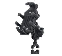 Cpolebev Supporto per Telefono per Moto con Ammortizzatore delle Vibrazioni, Supporto per Manubrio Moto, Scooter e ATV A Operazione con Una Mano, Realizzato con Lavorazione Fine e Resistente.