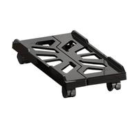 Cpolebev Supporto Tower per Computer Supporto Mobile Regolabile per CPU Supporto CPU Supporto Tower per PC con Ruote Girevoli Supporto Rialzato Nero