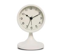 Cpolebev Sveglia Rotonda in Metallo Nordico, Orologio da Tavolo Silenzioso Vintage, Orologio da Comodino per Studenti, Decorazione della Camera, Decorazione della Casa B