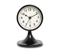 Cpolebev Sveglia Rotonda in Metallo Nordico, Orologio da Tavolo Silenzioso Vintage, Orologio da Comodino per Studenti, Decorazione della Camera, Decorazione della Casa A