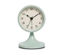 Cpolebev Sveglia Rotonda in Metallo Nordico, Orologio da Tavolo Silenzioso Vintage, Orologio da Comodino per Studenti, Decorazione della Camera, Decorazione della Casa D