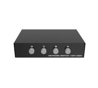 Cpolebev Switch di Rete Mini Gigabit 4 in 1 Uscita 100/1000Mbps Switch Ethernet A 5 Porte Splitter Internet Accessori di Ricambio per Switch di Rete RJ45 Desktop