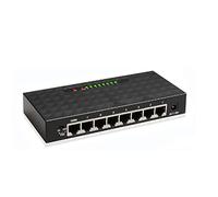 Cpolebev Switch Gigabit a 8 Porte Ethernet Smart Switcher Switch di Rete a 1000 Mbps Ad Alte Prestazioni Hub RJ45 Iniettore Internet Spina Europea