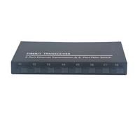 Cpolebev Switch Gigabit Ethernet Switch in Fibra Ottica 8 Porte in Fibra SC 2 1000M RJ45 Convertitore SC di Industriale 8F2E Accessori di Ricambio Spina UE