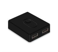 Cpolebev Switch KVM USB 3.0 Splitter USB Controller Condiviso per Computer Portatile Stampante Tastiera Mouse Nero, B