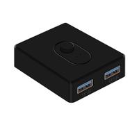 Cpolebev Switch KVM USB 3.0 Switch 1X2/2X1 per Computer Portatile, Stampante, Tastiera, Mouse, ABS, D