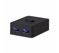 Cpolebev Switch USB A 2 Porte, Condivisione Stampante, Switch Bidirezionali, 2 Ingressi e 1 Uscita o 1 Ingresso e 2 Uscite, Switch di Condivisione USB USB3.0