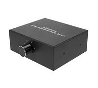 Cpolebev Switcher Audio Bidirezionale per Canale Audio Stereo a 4 Vie L/R, 1 in 4 out/4 in 1 out, Splitter per Interruttore Audio per Altoparlante
