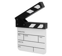 Cpolebev Tabellone per Tagli D'Azione, Assicella in Film Acrilico Cancellabile A Secco Dimensioni Compatte TV Film Regista Taglia Scene D'Azione Lavagna per Applausi