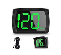 Cpolebev Tachimetro GPS Hud per Auto da 1 Pezzo ABS Nero per Auto con Velocità, Mph, USB Plug And Play, Adatto A Tutte le Auto