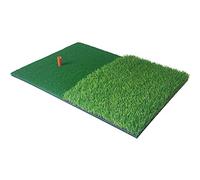 Cpolebev Tappetino da Allenamento per Prato Artificiale nel Nylon con Erba nel Gomma, Tee da Giardino, Campo da Golf Esterno, Resistente Tappetino da Allenamento, Resistente 40X60 Cm