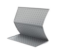 Cpolebev Tappetino per Asciugare I Piatti In Silicone per Bancone Della Cucina, Tappetino Scolapiatti Grande Pieghevole A Tre Ante, Tappetino per Asciugare con Gancio Durevole, 24X16 Pollici