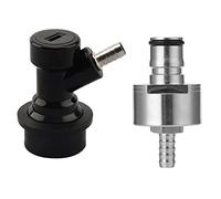 Cpolebev Tappo per Carbonatazione per Birra con Set Disconnessione per Blocco Sfera con Ardiglione 5/16 Pollici, Adatto per Birra Soda per Maggior Parte Bottiglie nel Pet per Bevande