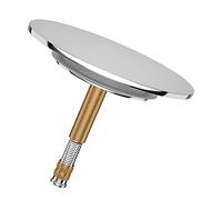 Cpolebev Tappo per Vasca con Attacco Universale - Tappo per Vasca antiruggine con Doppia Guarnizione - Tappo per Vasca per Qualsiasi Vasca da Bagno Standard nel Cromo