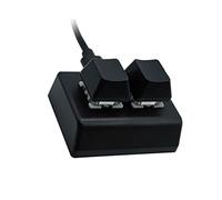 Cpolebev Tastiera di Programmazione Macro Un 2 Tastiera RGB Mini Tastiera da Gioco Interruttore Rosso Tastiera Personalizzata Tastiera da Gioco OSU,Nero