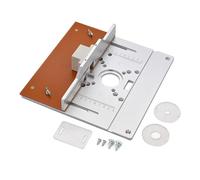 Cpolebev Tavolo per Fresatura In Alluminio Piastra di Inserimento Piastra Elettrica per Fresatura del Legno con Set Guida per Mitratrice Banco da per da Tavolo-B Durevole Facile da Install