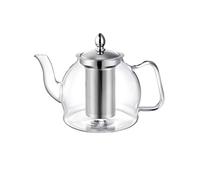 Cpolebev Teiera In Vetro da 1000 Ml con Infusore Removibile, Set per Preparare Tè In Fiore o A Foglia Sfusa.