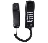 Cpolebev Telefono da Parete, Telefono Fisso, Interno Piccolo, Interno Piccolo per Riattaccare, Ufficio Domestico in Hotel Nero