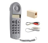 Cpolebev Telefono Telefono Tester di Testa Strumento Guardalinee Set di Cavi di Rete Dispositivo C019 Verifica Guasti Alla Telefonica Grigio Bianca