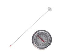 Cpolebev Termometro per Compost A Stelo Lungo - Acciaio Inossidabile A Risposta Rapida da 20 Pollici - Sonda di Misurazione - Fahrenheit e Celsius