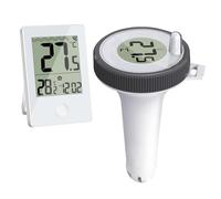 Cpolebev Termometro per Piscina Galleggiante di Facile Lettura, Termometro Digitale per Piscine, Vasche Idromassaggio, Piccoli Stagni, Acquari Durevole