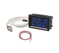 Cpolebev Termometro Termocoppia Industriale Tipo K Ad Alta Temperatura M6 DC12V -30-800℃ Tester Digitale per Misuratore di Temperatura Riutilizzabile Durevole Blu