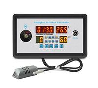 Cpolebev Termostato Intelligente Digitale ZFX-W9002 Termostato Controllo Umidità Temperatura Incubatrice 360 Rotazione Automatica Uova 12V