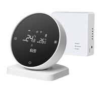 Cpolebev Termostato WiFi Wireless Termostato per Caldaia A Gas per Riscaldamento Caldaia A Gas Tuya Termostato WiFi Supporto Controllo APP Vocale Funziona per Home