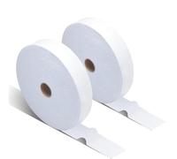 Cpolebev Tessuto JellyRoll per Trapuntatura, Rotoli di Ovatta in Cotone e Lana da 2 1/2 Pollici per, Portafogli (2 Rotoli) (2 1/2 Pollici X 70 Iarde)