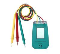 Cpolebev Tester Trifase Indicatore di Fase Digitale Rilevatore LED Misuratore di Sequenza di Fase Tester di Tensione 40 V-600 V CA Durevole Facile da Usare