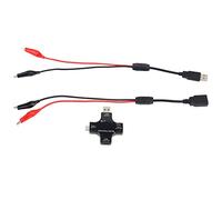 Cpolebev Tester USB C, 2 nel 1 Tester USB Tipo C Schermo un Colori Multimetro Digitale IPS,Tensione,Corrente,Potenza,Temperatura, con Supporto per un Clip PD2.0/PD3.0, QC2.0