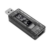 Cpolebev Tester USB Tester di Capacità del Caricatore di Tensione di Corrente Voltmetro Display Scheda di Test di Tensione di Corrente USB Adattatore Durevole Facile da Usare
