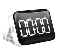 Cpolebev Timer da Cucina Digitale - Timer Magnetico per Il Conto alla Rovescia con Ampio Display Un LED Volume Alto per Cucinare e per I Bambini