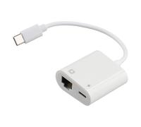 Cpolebev Tipo C Adattatore Ethernet OTG USB C A RJ45 Ethernet LAN Convertitore di Rete Cablato 100 MB per Tablet Telefono Cellulare di Tipo C.
