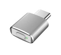 Cpolebev Tipo C Mouse Mover Jiggler Non Rilevabile Mouse Mover Automatico 3 modalità Jiggle Driver Mantieni Il Dispositivo per PC Portatile