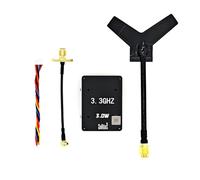 Cpolebev Trasmettitore Audio Video 3.3G 3W VTX 16CH FPV per Drone RC A Lungo Raggio FPV