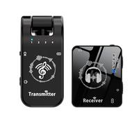 Cpolebev Trasmettitore e Ricevitore per Cuffie Audio da Palco con di Trasmissione Monitor per Auricolari Wireless da 2,4 GHz