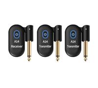 Cpolebev Trasmettitore Wireless per Chitarra Elettrica A14 2 In 1, Trasmettitore Wireless, Pickup Wireless per Chitarra, Wireless