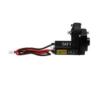 Cpolebev Trasmissione con Ingranaggi Elicoidali con Motore Spazzolato 050 50T per 1/24 RC Crawler SCX24 AX24 Upgrade Nero
