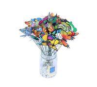 Cpolebev Tridimensionale in PVC di Simulazione 3D Decorazione da Giardino per Esterni Colore Floreale del Bello Casuale