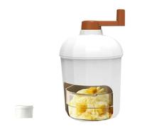 Cpolebev Tritaghiaccio Manuale Rotativo Tritaghiaccio Piccola Macchina Manuale per il Ghiaccio da Barba per La Cucina Domestica Frantoio da Neve Portatile