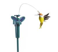 Cpolebev Uccelli Volanti Ad Energia Solare, Uccelli Realistici Alimentati A Energia Solare o A Batteria, Decorazione da Giardino per Esterni, Cortile