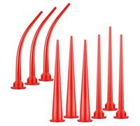Cpolebev Ugello per Calafataggio Ugello per Calafataggio In Plastica Applicatore Strumento Estensione per Calafataggio Ugello per Calafataggio Curvo Ugello Lungo per Calafataggio 9 Pezzi